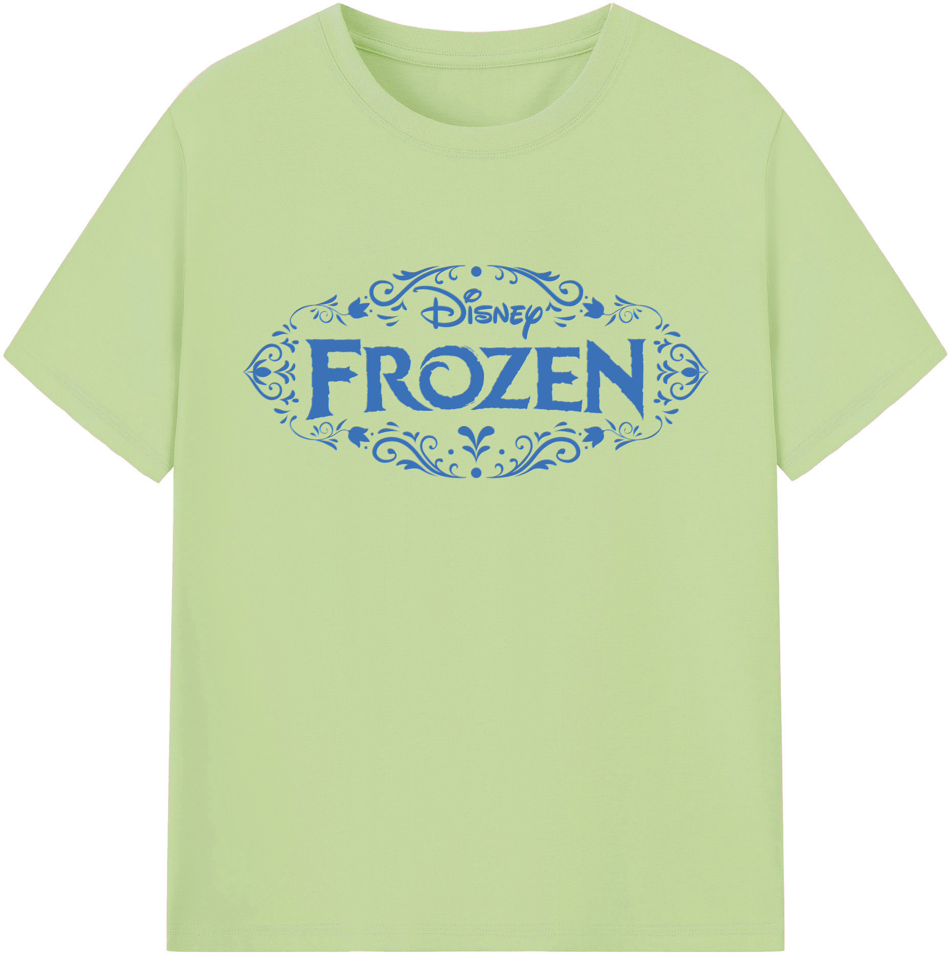 （画像用） アナと雪の女王 アンナ エルサ Frozen Anna Elsa 綿100％半袖Tシャツ（フロントプリント）